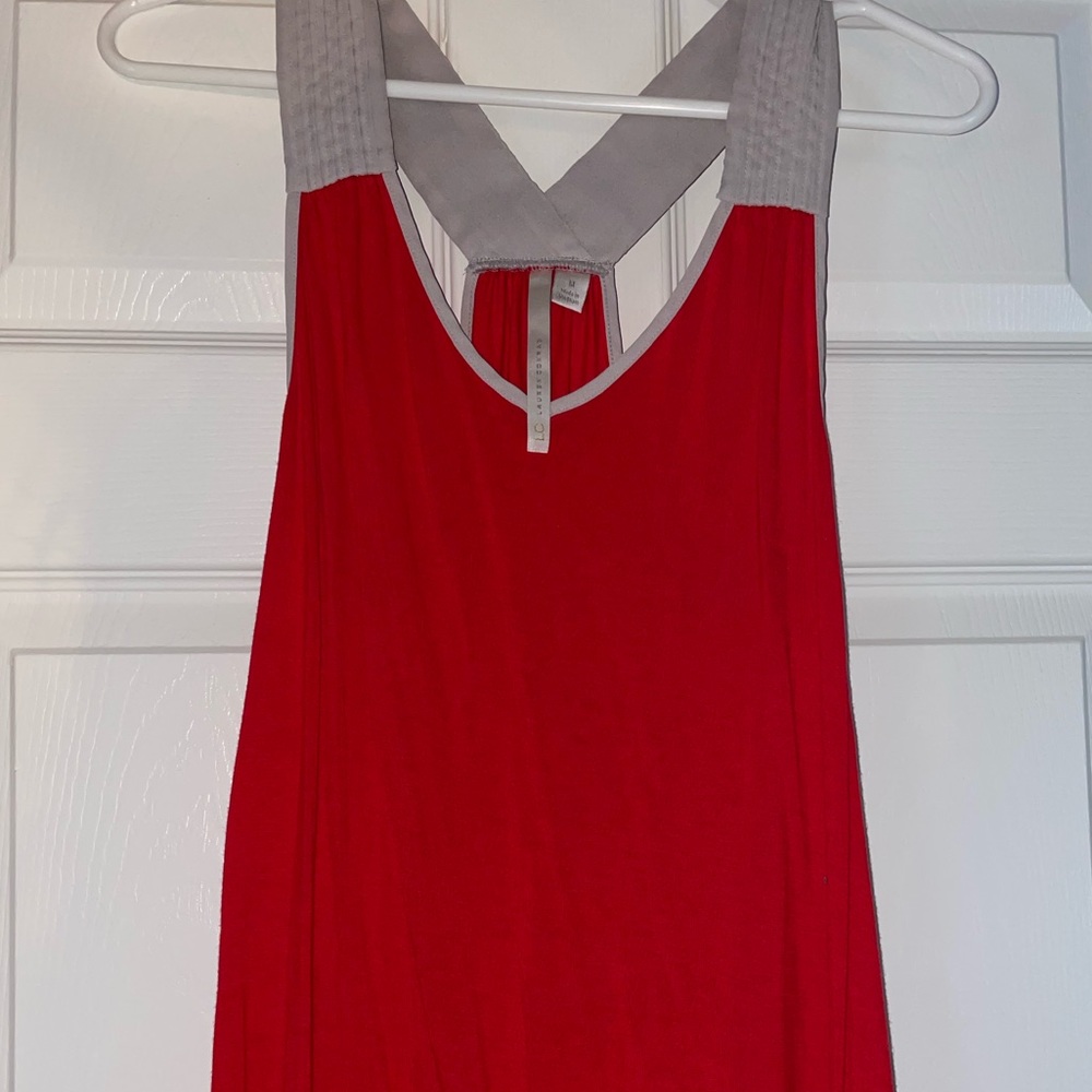 Red & Grey Tank Top